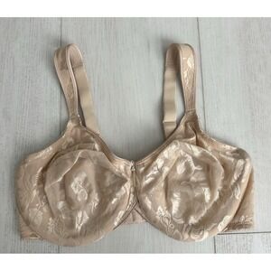 Wacoal Awareness Bra Sz 40D Underwired Unlined Full Coverage 85567 Nude